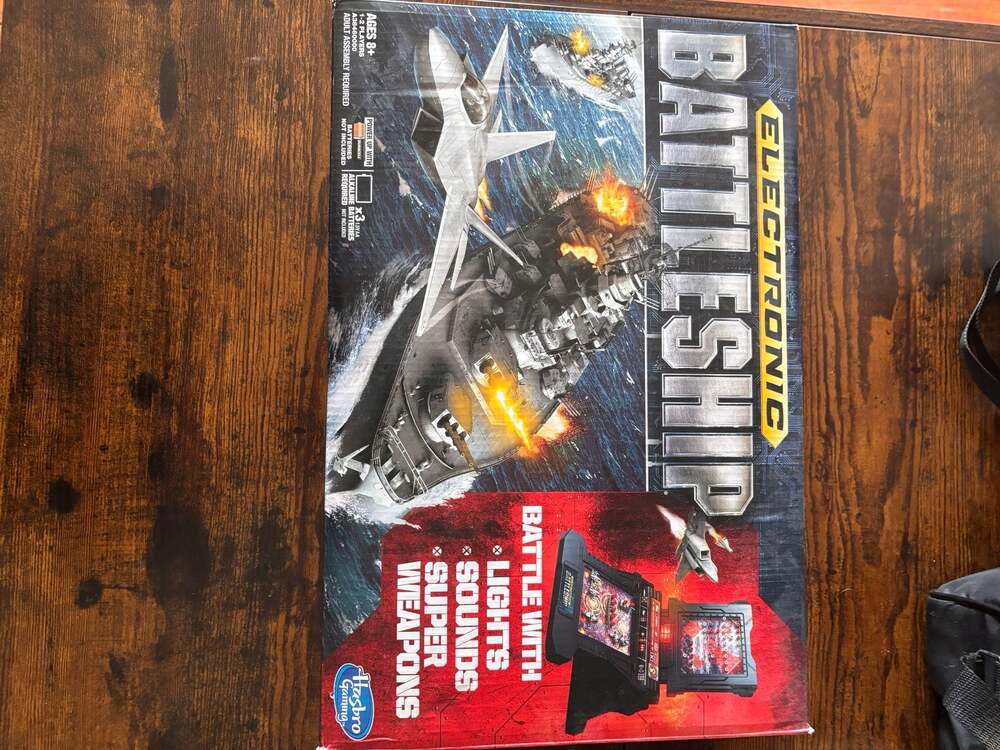 Hasbro Gaming Electronic Battleship Board Game with Lights and Sounds